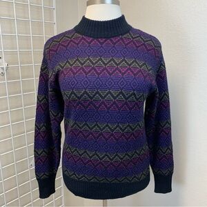Men's Vintage Meister Crewneck Wool Sweater.  Size Large